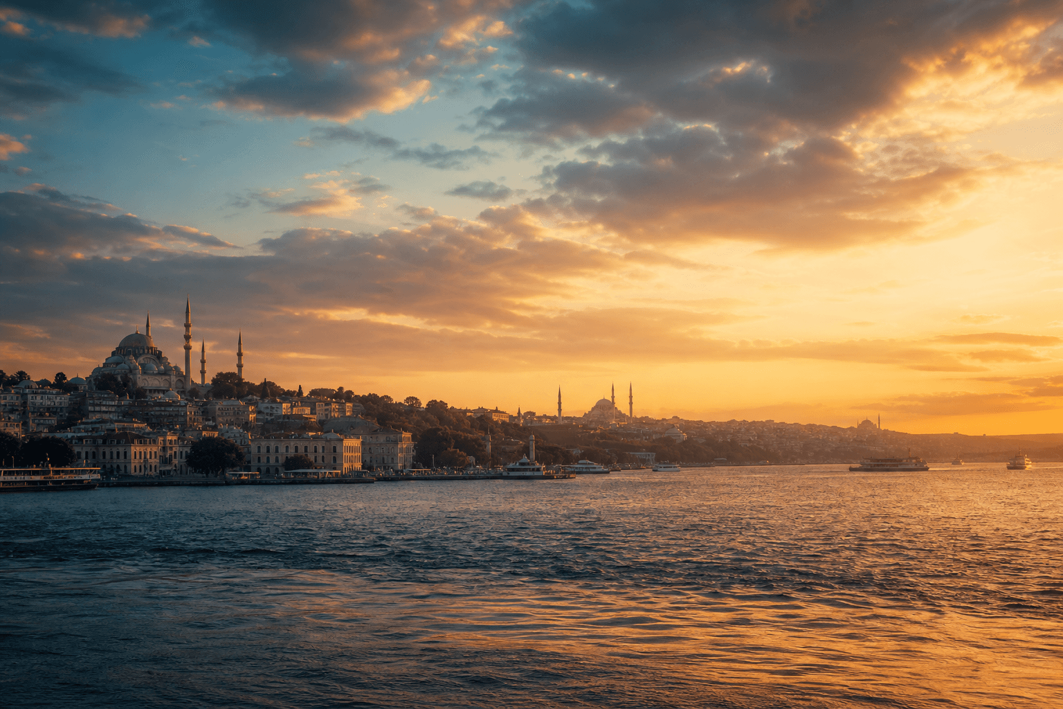 Bosphorus at golden hour — Istanbul